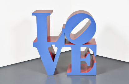 Robert Indiana, LOVE (Violet Faces Red Sides), 2000